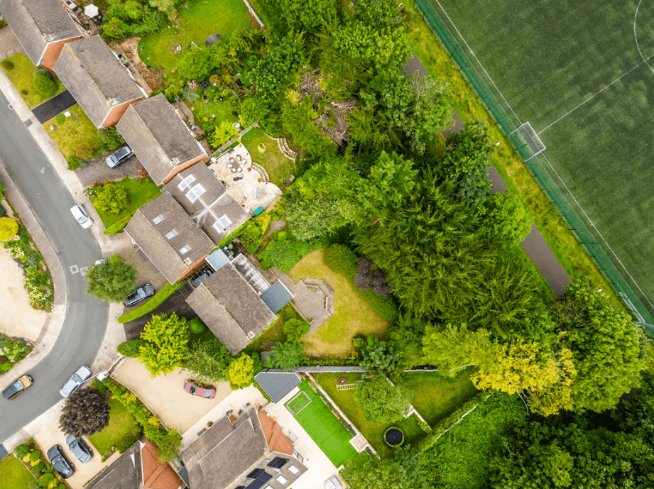 87 Shanganagh Vale Cabinteely - Plot Arial View neighbours