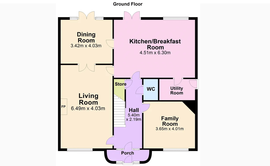 1 Leopardstown Rise Leopardstown Dublin 18 - floor plan ground