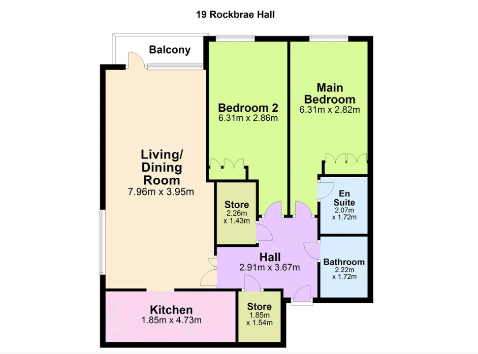 19 Rockbrae Hall Ticknock Hill Sandyford Dublin 18 - floor plan